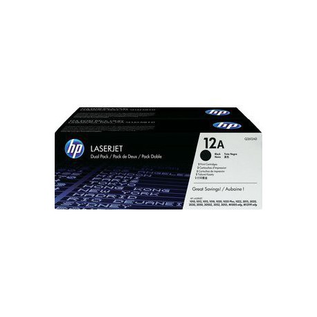 Toner HP Q2612AD (12A), črn, dvojno pakiranje