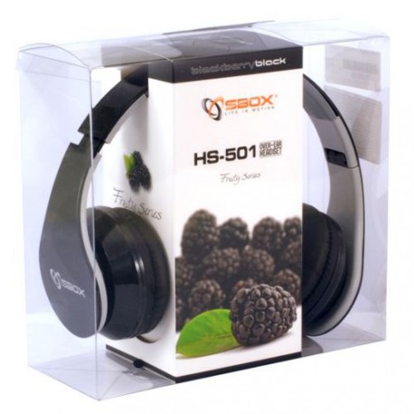 Slušalke z mikrofonom SBOX HS-501 črne