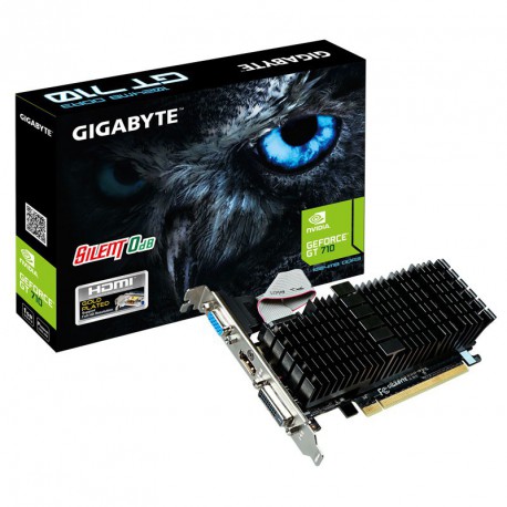Grafična kartica GeForce GT 710 1GB GIGABYTE GV-N710SL-1GL, Silent LP