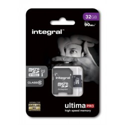 Spominska kartica MicroSD 32GB SDHC Integral Class10 90 MB/s + SD adapter