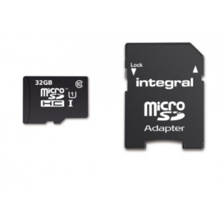 Spominska kartica MicroSD 32GB SDHC Integral Class10 90 MB/s + SD adapter