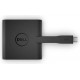 Adapter univerzalni Dell USB C na HDMI/VGA/ETHERNET/USB3.0, DA200