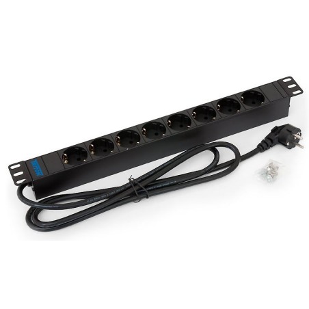 Razdelilec 48cm 8x220V ALU črn Triton