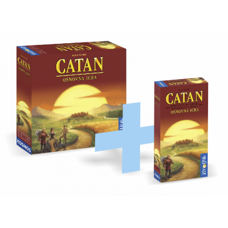 Družabna igra Catan + dodatek za 5. in 6. igralca