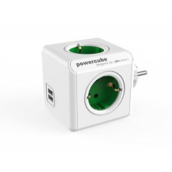 Električni razdelilec PowerCube Original USB, zelen