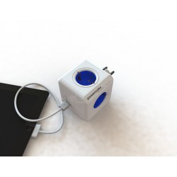 Električni razdelilec PowerCube Original USB, moder