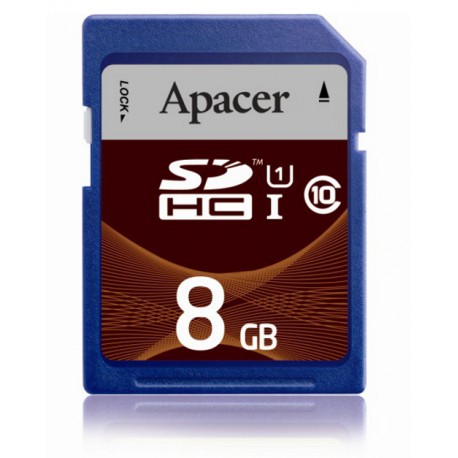 Spominska kartica SD 8GB UHS-I class 10 Apacer AP8GSDHC10U1-R