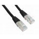 Priključni kabel za mrežo Cat5e U/UTP 5m črn, Equip 825454