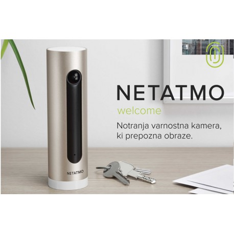 Pametna brezžična nadzorna kamera Netatmo Welcome notranja