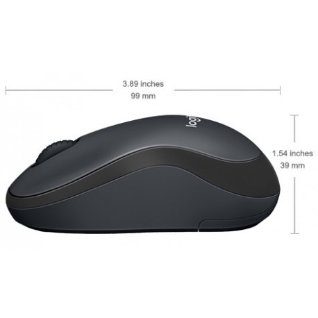 Miška brezžična optična Logitech M220 Silent, črna