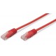 Priključni kabel za mrežo Cat5e UTP 10m rdeč