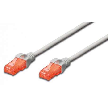 Priključni kabel za mrežo Cat6 UTP 2m siv