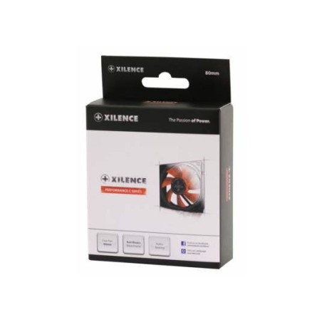 Ventilator za ohišje 80x80x25mm, Xilence RedWing 3/4p