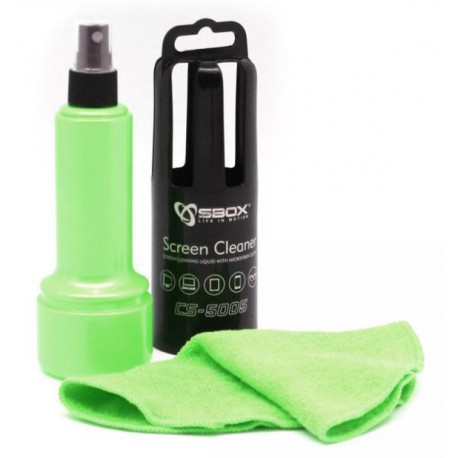 Čistilni set za LCD ekran SBOX CS-5005 zelen