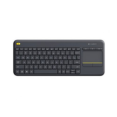 Tipkovnica brezžična Logitech K400 Plus Touch Pad, črna