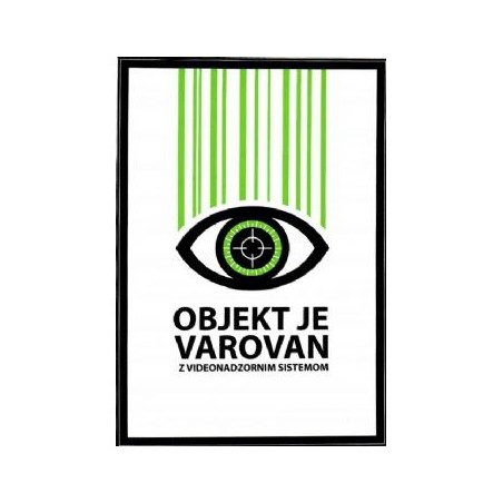 Nalepka ''VIDEO'' A6 (134x95) prozorna