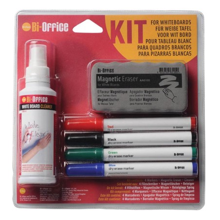 Komplet za belo tablo osnovni sprej, gobica, 4 markerji