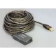 Line extender/repeater USB 2.0 do 10m + hub Delock