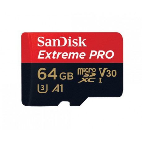 Spominska kartica micro SDXC 64GB C10 U3 V30 A1 UHS-I, SanDisk Extreme PRO