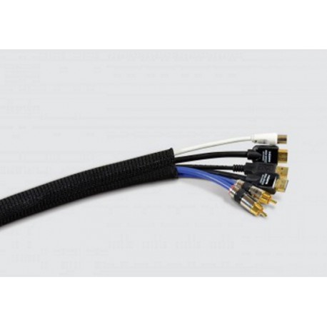 Spenjalna cev LTC 5110, tekstilna, 25-40mm, črna, 2m