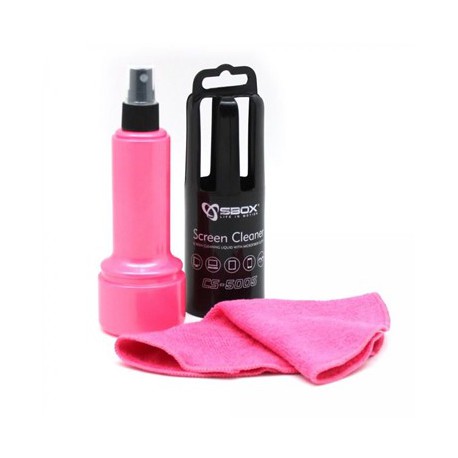 Čistilni set za LCD ekran SBOX CS-5005 roza