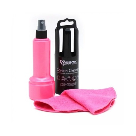 Čistilni set za LCD ekran SBOX CS-5005 roza