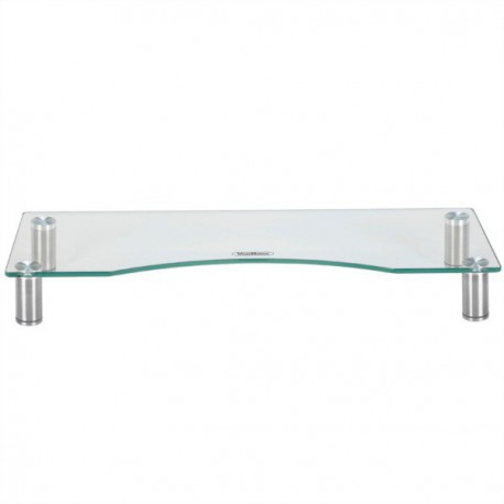 Podstavek za monitor Vonhaus, steklen L, prozoren, 05/079