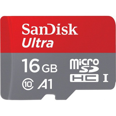 Spominska kartica micro SDHC 16GB C10 UHS-1 A1, adapter, SanDisk Ultra 98 MB/s