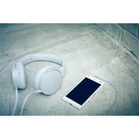 Slušalke z mikrofonom SONY MDR-XB550APW, bele