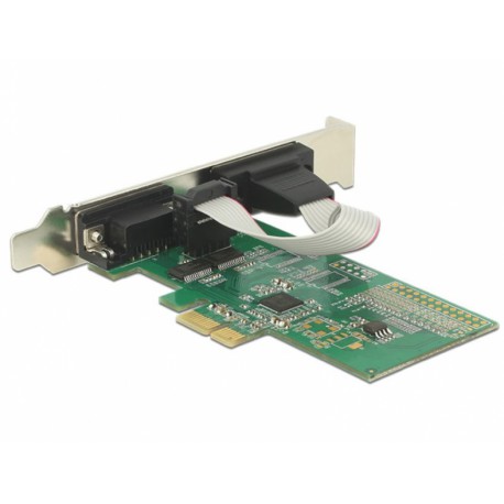 Kartica PCI Express Serijska 2xRS232 + Low Profile, Delock