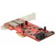 Kartica PCI Express kontroler x1 USB 3.0 2xA + 2xSATA3, Low profile, Delock